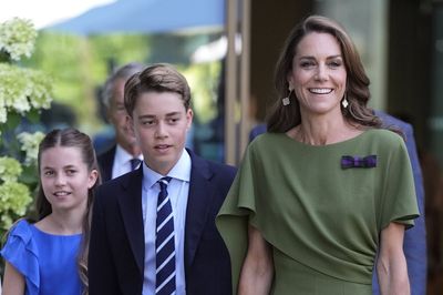 Kate all smiles as she brings Prince George and Princess Charlotte to Wimbledon