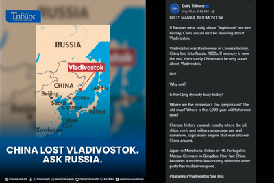 'Bully Manila, Not Moscow': PH Digital Newspaper Jibes China About Lost Russian Territory in Batanes Row