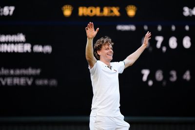 Jannik Sinner repeats as Wimbledon champion after defeating Alexander Zverev in 4 sets