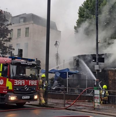 South London shop destroyed after fire rips through premises in early hours