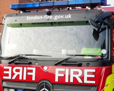 Homes evacuated as firefighters tackle railway embankment blaze in east London