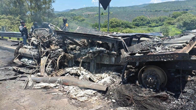 Mexico highway crash kills 9, injures 10 after truck slams into emergency response vehicles