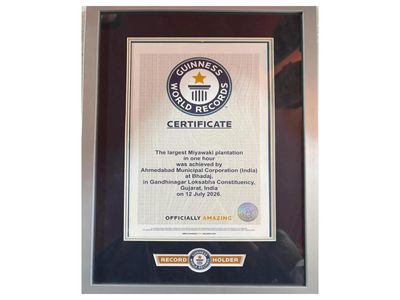 Ahmedabad creates Guinness World Record by planting 3.61 lakh saplings in one hour using Miyawaki Method