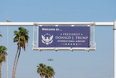 First Trump Airport Honour Overshadowed by 'AI-Generated' Logo Packed With Glaring Eagle Mistakes