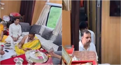 Railways Explains Viral Train Puja Video, Says It Was Held in ₹3 Lakh Private Saloon Coach