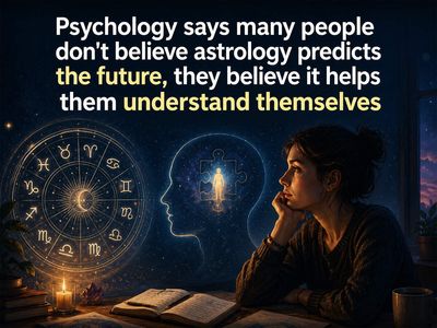 Psychology says people generally don't believe astrology predicts the future, they believe it helps them understand themselves