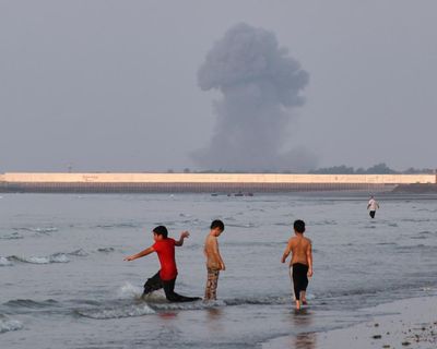 First Thing: US and Iran exchange fire and disagree on whether strait of Hormuz is open