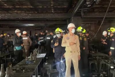 Aftermath of Bangkok’s deadly pub fire that killed at least 27 people