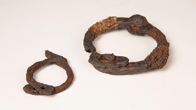 5 'extremely rare' iron shackles discovered in France highlight Celtic slave trade 2,300 years ago
