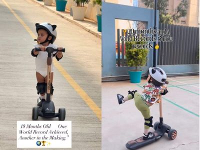 Bengaluru's Akira has 4 world records at the age of 2: Meet the extraordinary toddler who is making waves in kick scootering