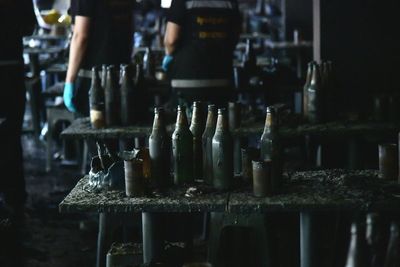 Photos show the aftermath of a Bangkok music bar fire