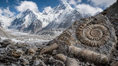 Marine fossils found near Mount Everest summit tell the remarkable story of a vanished ocean