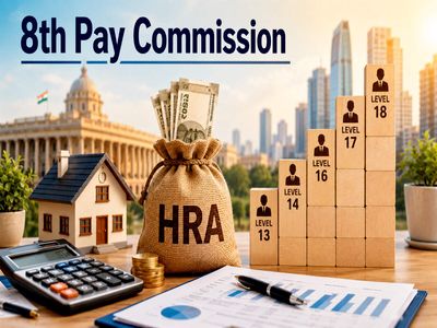 8th Pay Commission HRA calculator: Can HRA go up to Rs 1,93,000/month? HRA estimates for Level 14-18 employees at 2.0, 2.1, 2.28, 2.57 fitment factors
