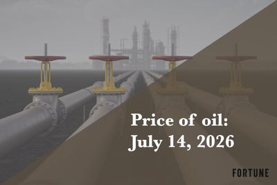 Current price of oil as of July 14, 2026