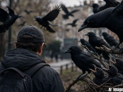 Don't scare a crow: Crows hold grudges for nearly a decade, they never forget a face, and even teach their chicks to hate the same face