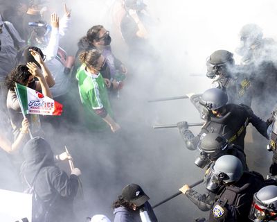 ‘Misuse’ of crowd-control weapons on ICE protesters led to blindings and traumatic brain injuries, report finds