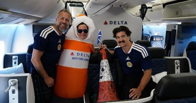 Traffic cone flown to Boston in first class seat as Tartan Army legacy lives on