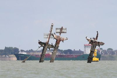 Why a WWII shipwreck laden with explosives is being dismantled in the Thames
