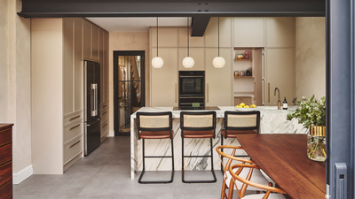 With a Hidden Pantry and Pocket Door Cabinets, This London Kitchen Does Discreet Practicality Just Right