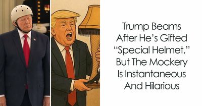 “Looks Like A Big Child”: Here Are The Hilarious Reactions To Donald Trump’s “Special Helmet”