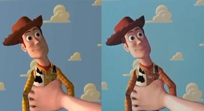 People are comparing Pixar's digital Toy Story with a scan of the original 35mm film, and they're stunned by what they found