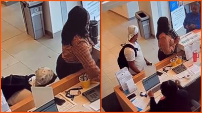 Ohio man caught on video licking an unsuspecting woman’s behind at a service counter. She has no idea
