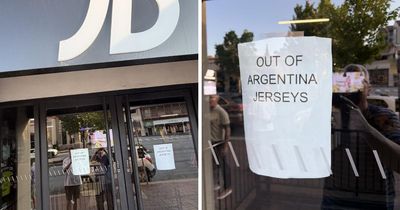 Was the viral 'sold out of Argentina football tops' photo really taken in Scotland?