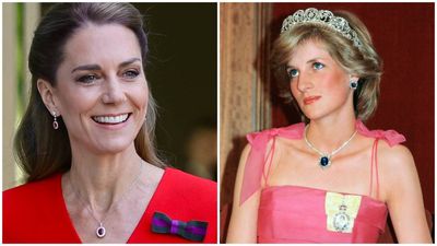 Princess Kate is in the early stages of building a Diana-style gemstone legacy, a jewellery expert says, as she repeatedly wears ruby pieces at major public events