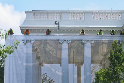 Trump continues White House renovations with security upgrades to entrance