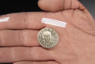 Trump’s face appears on $1 coin and his signature on the $100 bill as his team challenges the law