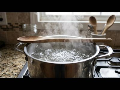Why people put a wooden spoon across a boiling pot; the science behind the kitchen hack