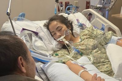 Newlywed bride breaks silence after being airlifted from Japan on honeymoon