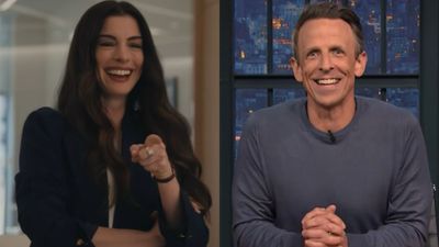 Seth Meyers Just Asked Anne Hathaway About That Wild Knicks Stat After Devil Wears Prada 2 Came Out