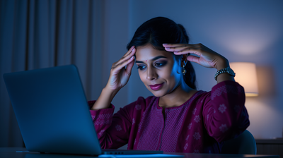 Why Digital Eye Strain Is Ageing Indian Women's Skin Faster Than Any Screen Wrinkles Study Predicted