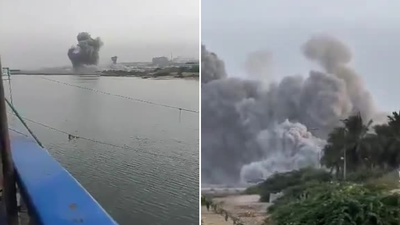 Watch: US strikes hit watchtower at Iran's Chabahar as Middle East conflict escalates