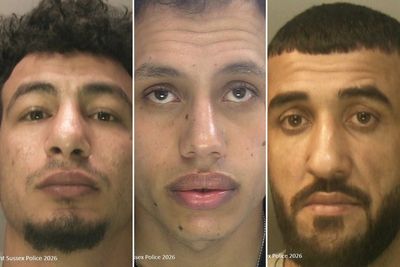 Three asylum seekers who raped woman on Brighton beach handed lengthy sentences