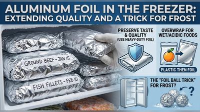 The simple aluminum foil tip that could help food stay fresher in the freeze