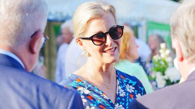 Duchess Sophie's cape sleeve maxi dress proves you can add coverage and still be cool when the temperature soars