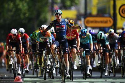 Sprinters welcome rain and cooler weather as Tour de France green jersey erupts again on stage 11 in Nevers