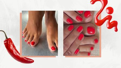 The 'Picante' pedicure is the chic and sun-soaked look you'll see peaking out of sandals this summer
