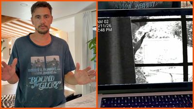 James Franco left fans thoroughly bewildered after sharing what he claims is lurking outside his home