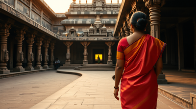 What Pradakshina Encodes: Sacred Geometry, Circumambulation, and the Temple's Clockwise Pull