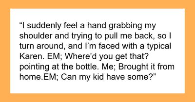 Kid Steals Guy’s Drink, Mom’s Laughter Turns To Anger As Stranger’s Warnings About Drink Come True