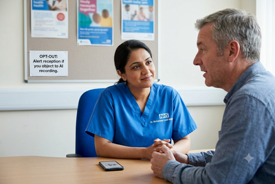 NHS AI Now Listens to Doctor-Patient Conversations – But You Can Refuse to Take Part