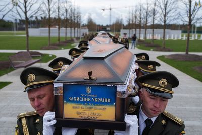 Ukraine buries its unknown soldiers as families wait for identification
