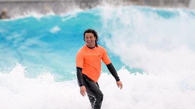 Snowboard ace hits the waves for mental health