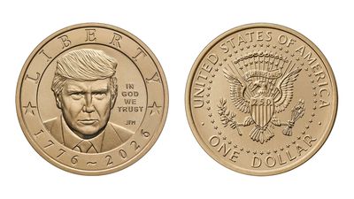 US Mint produces a $1 coin bearing Trump's face to help celebrate America's 250th birthday