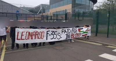 Dozens of activists blockade Scottish weapons factory with links to Israel