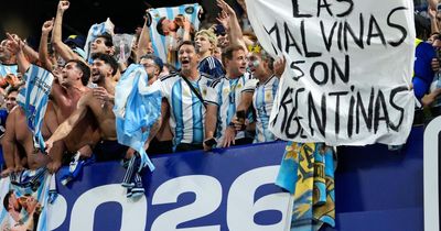 Argentina face disciplinary action over Falkland Islands banner after beating England