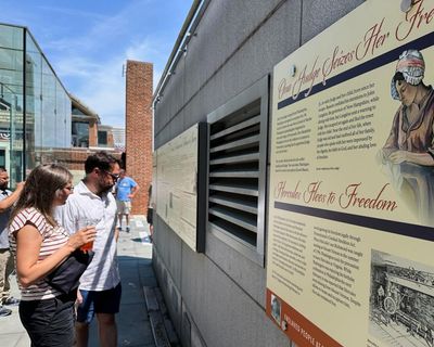 ‘A first step to fascism’: critics denounce Trump administration replacing slavery exhibit at George Washington’s ​home
